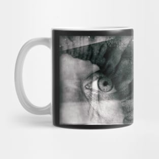 Sinister looking person. Mug